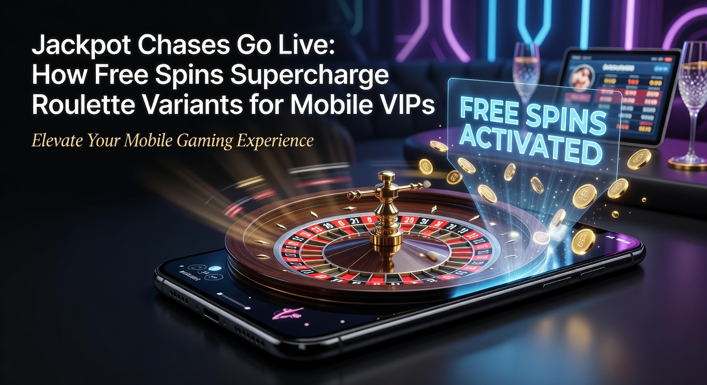 Dynamisches Roulette-Rad mit leuchtenden Jackpot-Anzeigen und Free-Spins-Symbolen auf einem Mobilgerät