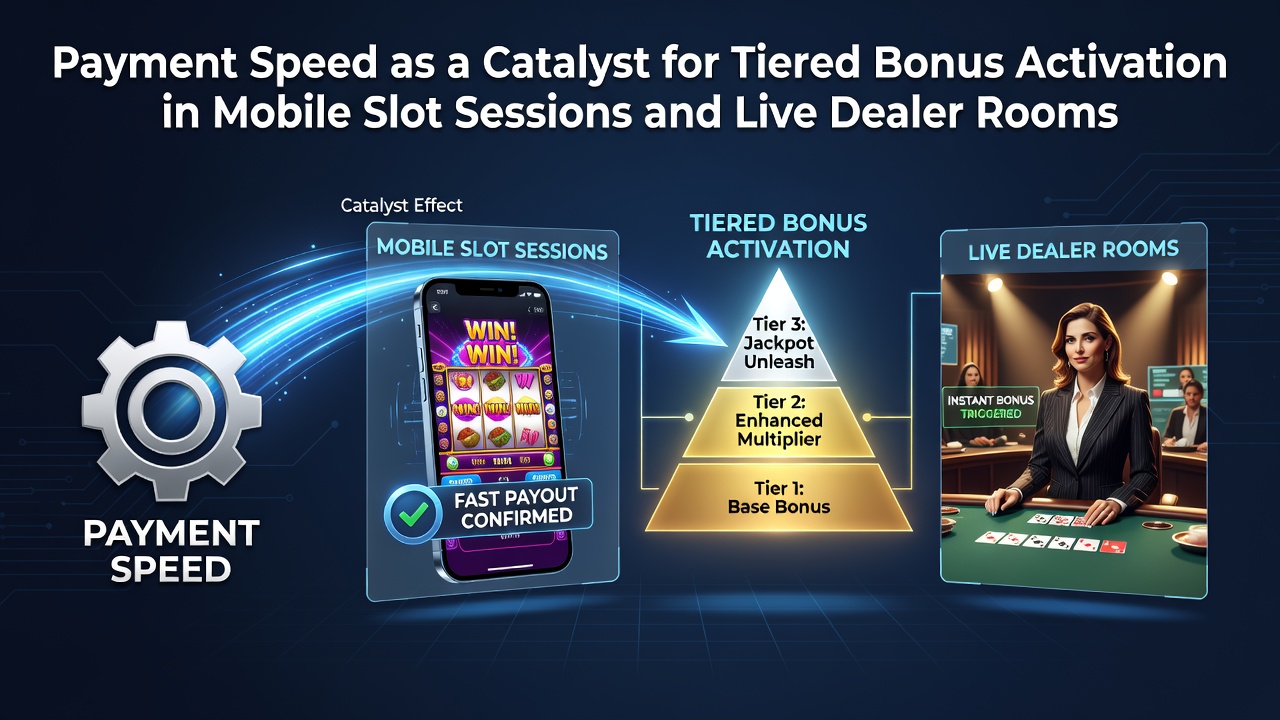 Darstellung schneller Zahlungsprozesse in mobilen Casino-Apps mit Slot- und Live-Dealer-Elementen